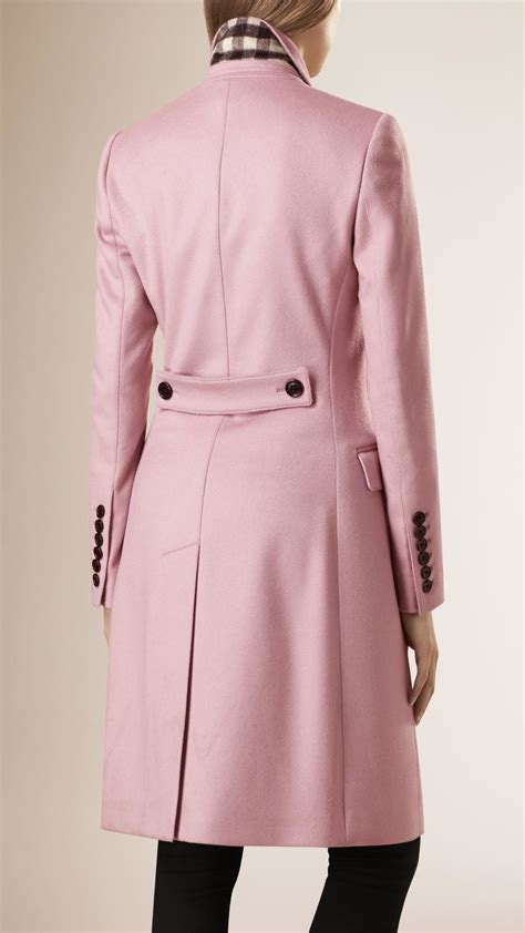 burberry crimson pink jacke|burberry cashmere cape jacket.